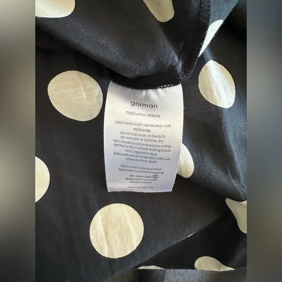 GORMAN cotton/silk polka dot dress - Picture 6 of 6